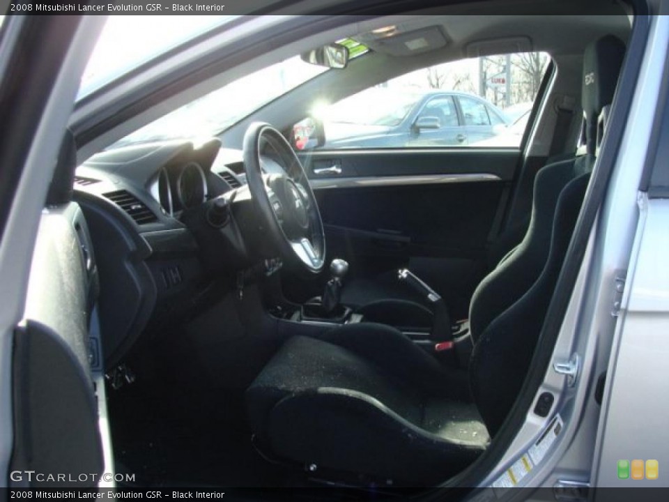 Black Interior Photo for the 2008 Mitsubishi Lancer Evolution GSR #41493965