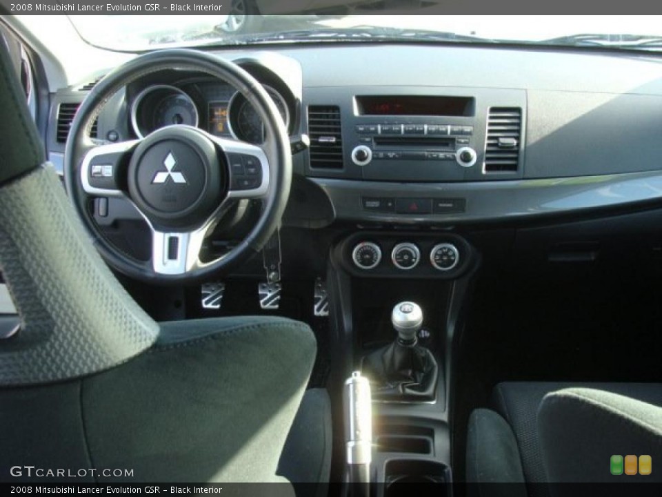 Black Interior Dashboard for the 2008 Mitsubishi Lancer Evolution GSR #41493995