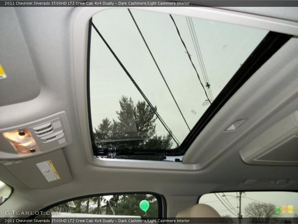 Dark Cashmere/Light Cashmere Interior Sunroof for the 2011 Chevrolet Silverado 3500HD LTZ Crew Cab 4x4 Dually #41496584