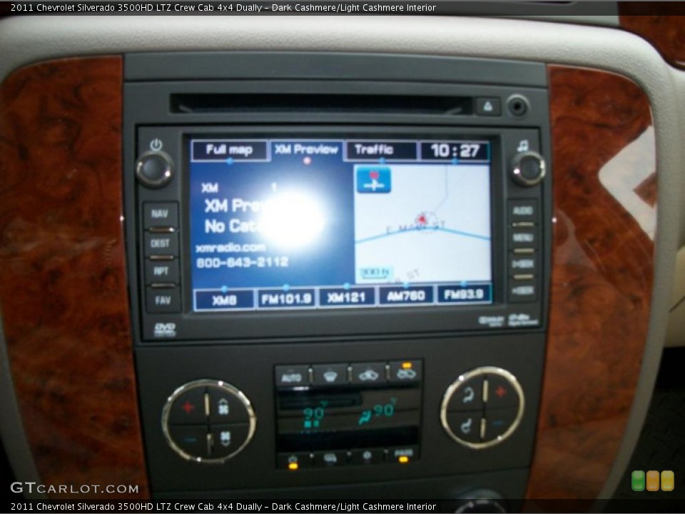 Dark Cashmere/Light Cashmere Interior Navigation for the 2011 Chevrolet Silverado 3500HD LTZ Crew Cab 4x4 Dually #41496954