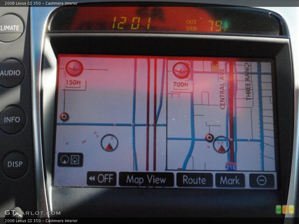 Cashmere Interior Navigation for the 2008 Lexus GS 350 #41497170