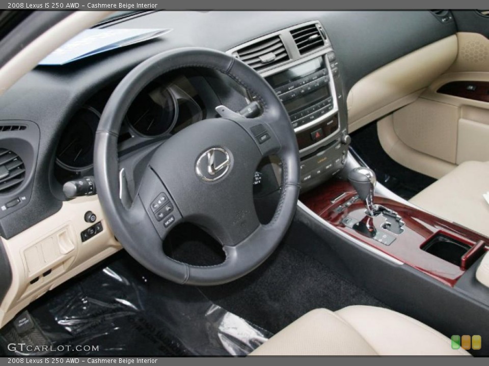 Cashmere Beige Interior Dashboard for the 2008 Lexus IS 250 AWD #41498982