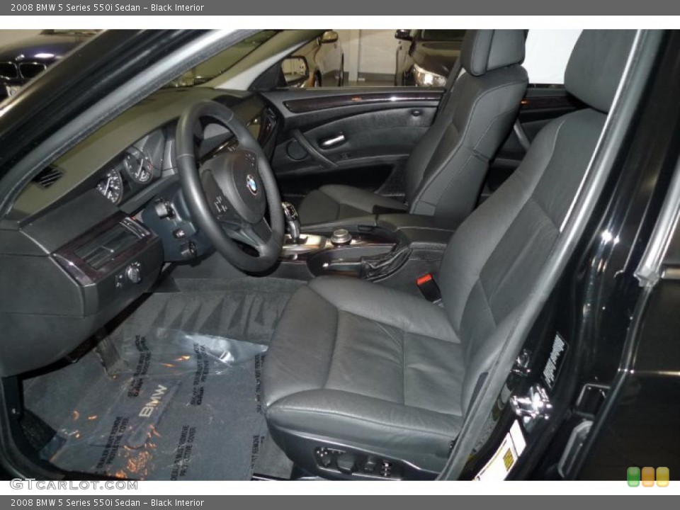 Black Interior Photo for the 2008 BMW 5 Series 550i Sedan #41499154