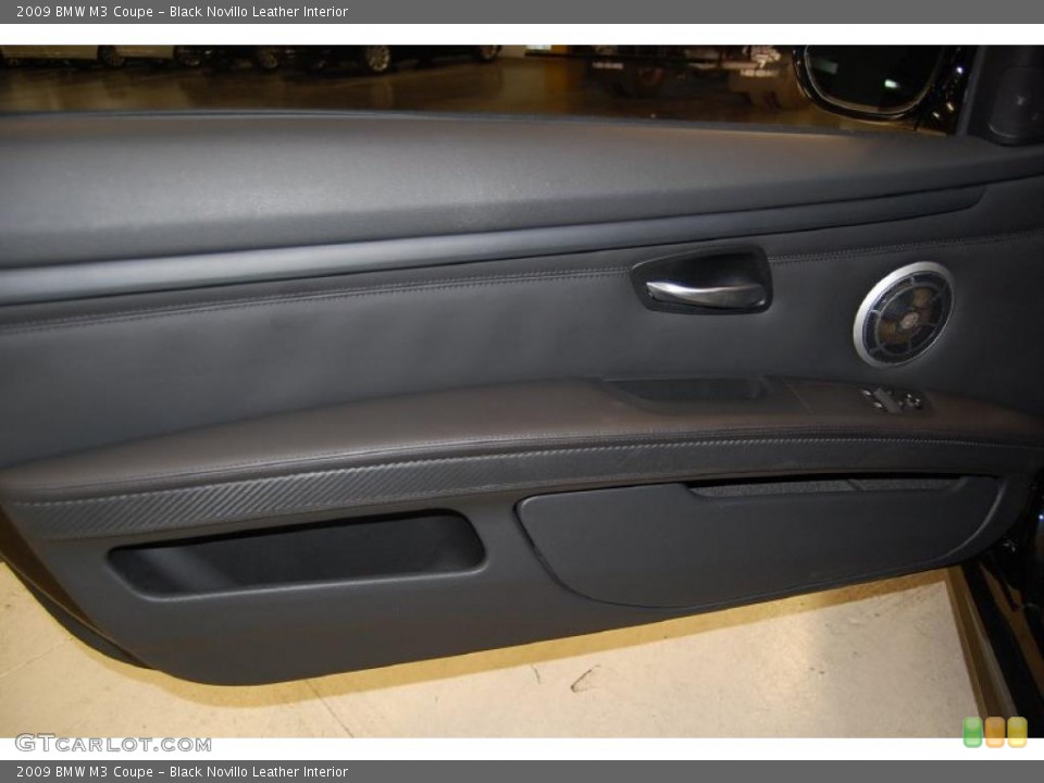 Black Novillo Leather Interior Door Panel for the 2009 BMW M3 Coupe #41499846