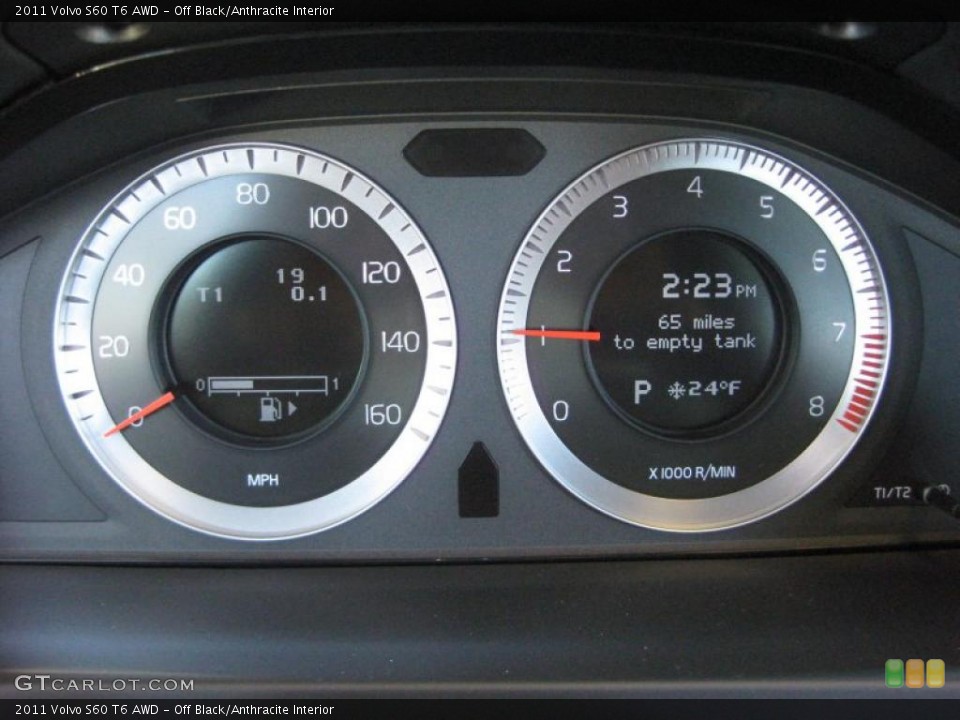 Off Black/Anthracite Interior Gauges for the 2011 Volvo S60 T6 AWD #41501762