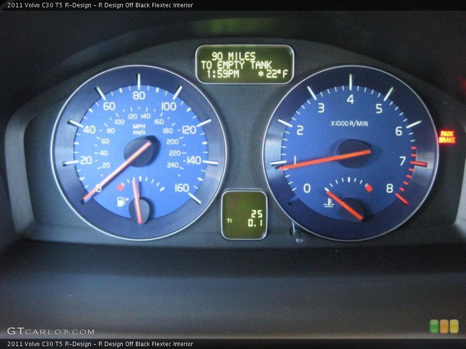 R Design Off Black Flextec Interior Gauges for the 2011 Volvo C30 T5 R-Design #41502958