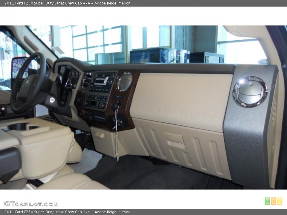 Adobe Beige Interior Dashboard for the 2011 Ford F250 Super Duty Lariat Crew Cab 4x4 #41509857