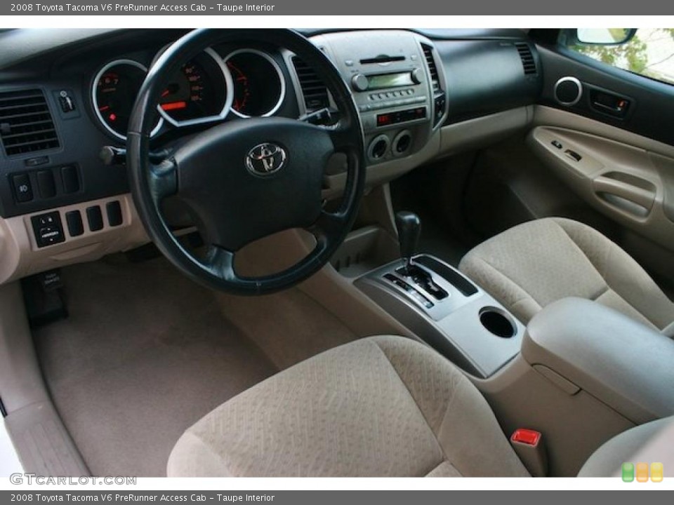 Taupe Interior Photo for the 2008 Toyota Tacoma V6 PreRunner Access Cab #41510805