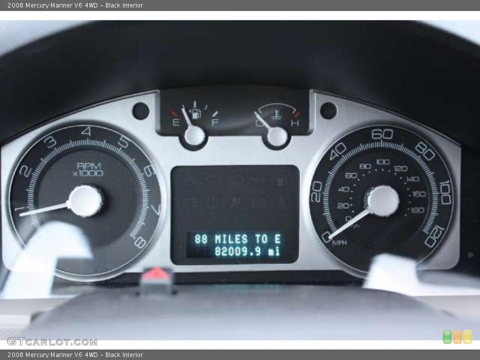 Black Interior Gauges for the 2008 Mercury Mariner V6 4WD #41511873