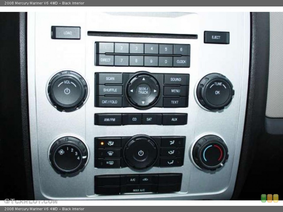 Black Interior Controls for the 2008 Mercury Mariner V6 4WD #41511905