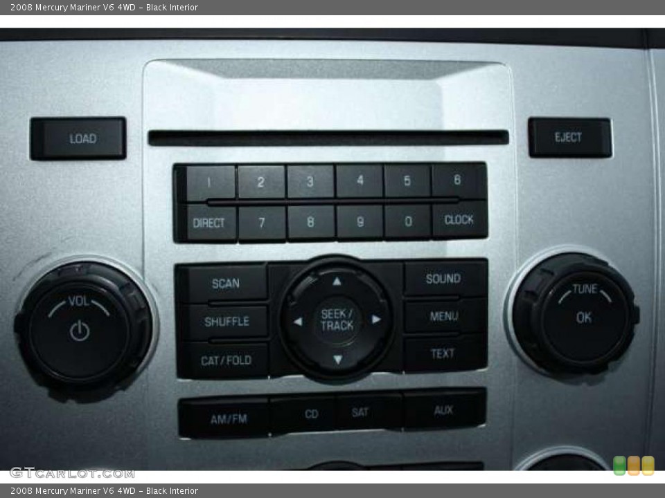 Black Interior Controls for the 2008 Mercury Mariner V6 4WD #41511921