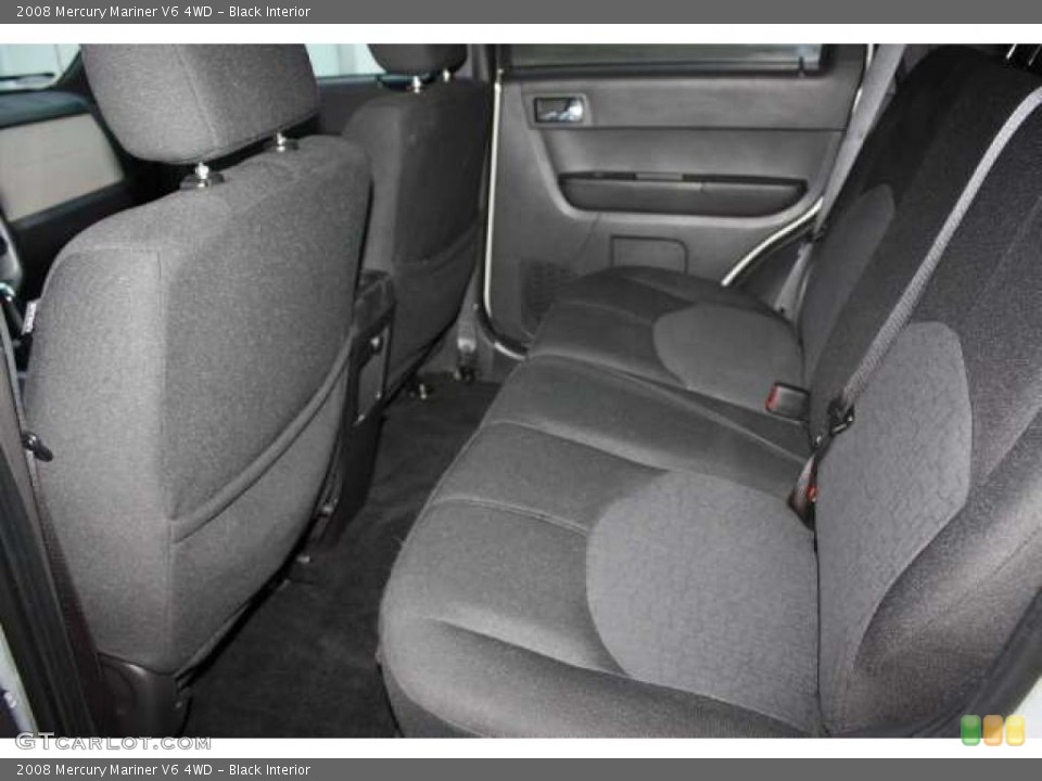 Black Interior Photo for the 2008 Mercury Mariner V6 4WD #41512017