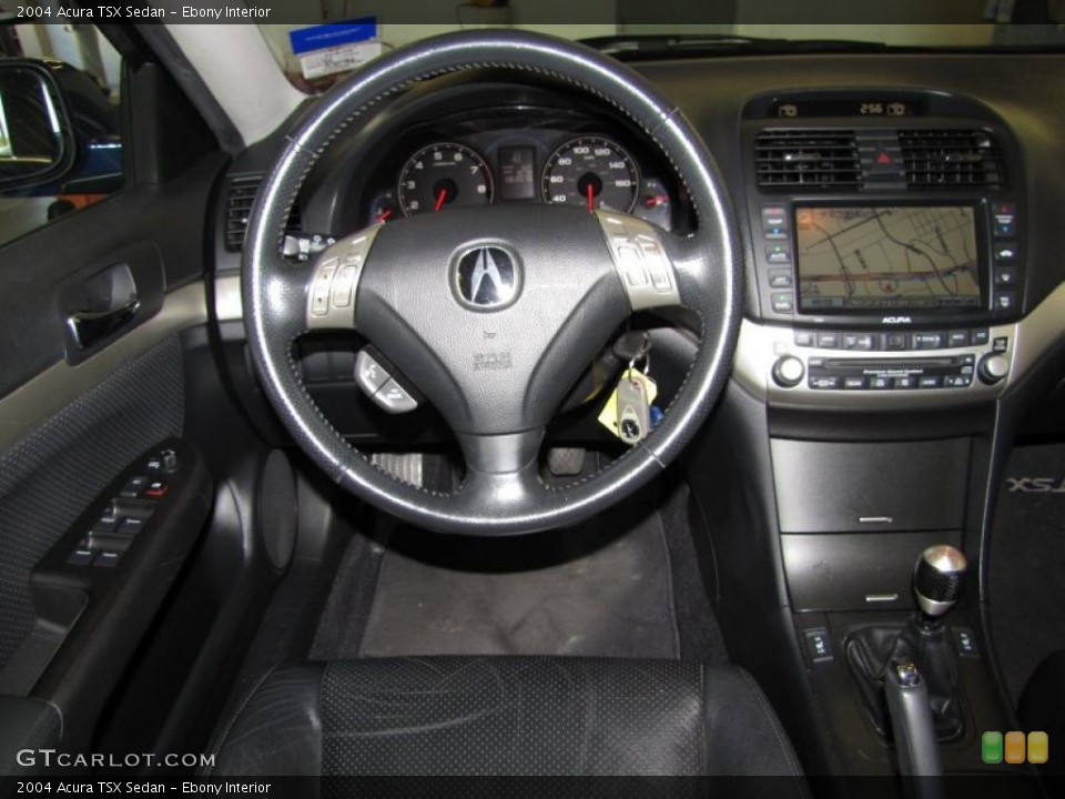 Ebony Interior Steering Wheel for the 2004 Acura TSX Sedan #41513193