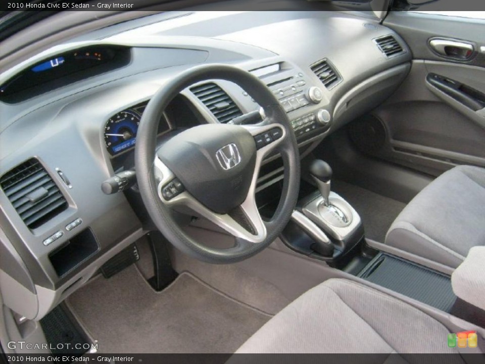 Gray Interior Prime Interior for the 2010 Honda Civic EX Sedan #41513393