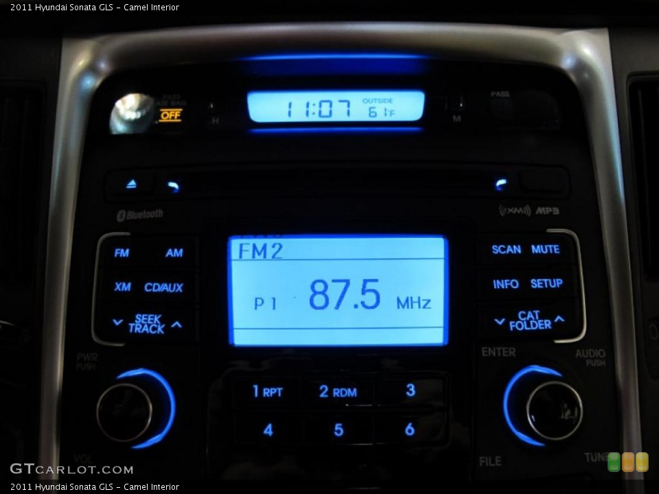 Camel Interior Controls for the 2011 Hyundai Sonata GLS #41513897
