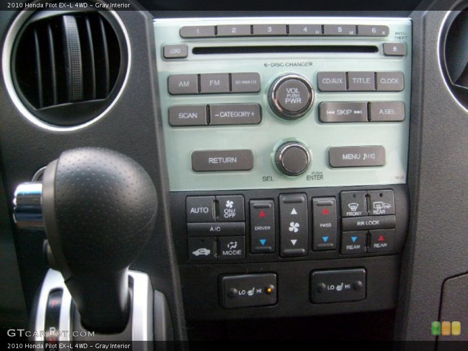 Gray Interior Controls for the 2010 Honda Pilot EX-L 4WD #41513921