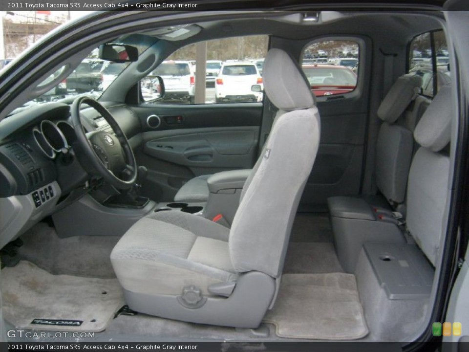 Graphite Gray Interior Photo for the 2011 Toyota Tacoma SR5 Access Cab 4x4 #41514141