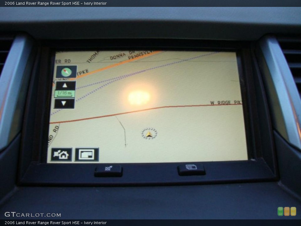 Ivory Interior Navigation for the 2006 Land Rover Range Rover Sport HSE #41516629