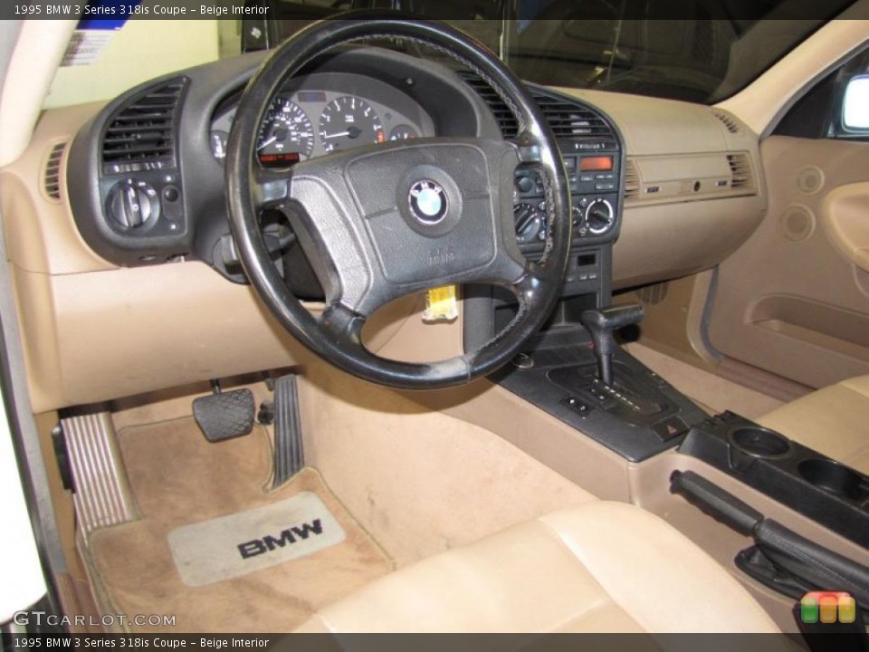Beige Interior Prime Interior for the 1995 BMW 3 Series 318is Coupe #41518249