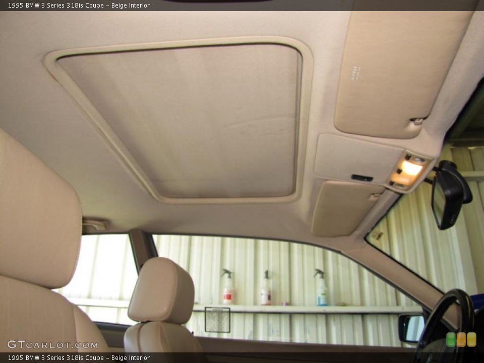 Beige Interior Sunroof for the 1995 BMW 3 Series 318is Coupe #41518321
