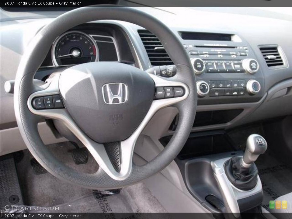 Gray Interior Dashboard for the 2007 Honda Civic EX Coupe #41519857