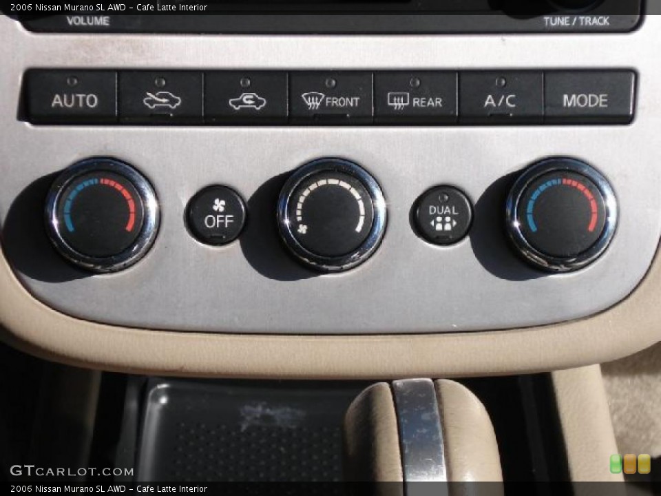 Cafe Latte Interior Controls for the 2006 Nissan Murano SL AWD #41521777