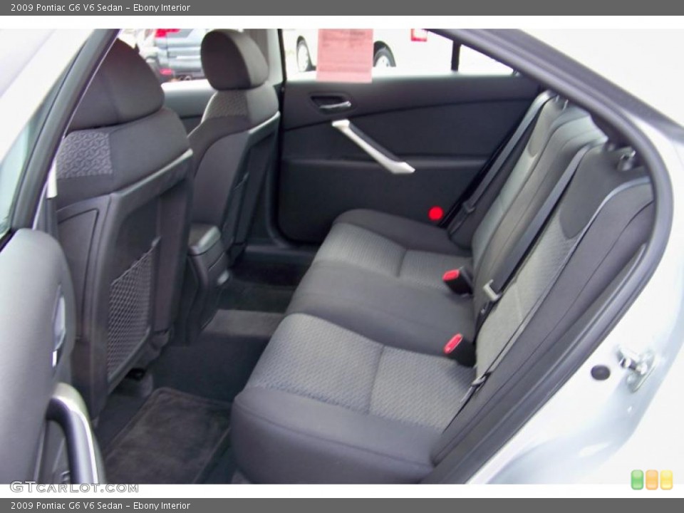 Ebony Interior Photo for the 2009 Pontiac G6 V6 Sedan #41525937