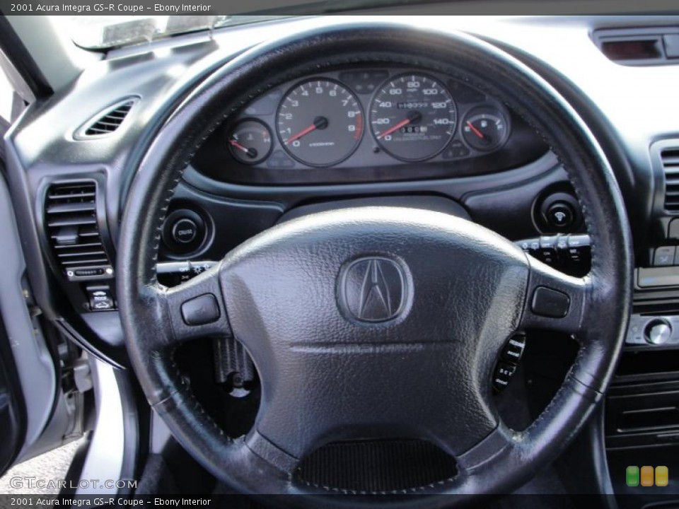 Ebony Interior Steering Wheel for the 2001 Acura Integra GS-R Coupe #41526637