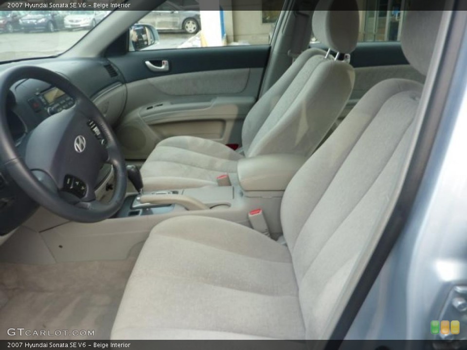 Beige Interior Photo for the 2007 Hyundai Sonata SE V6 #41526809