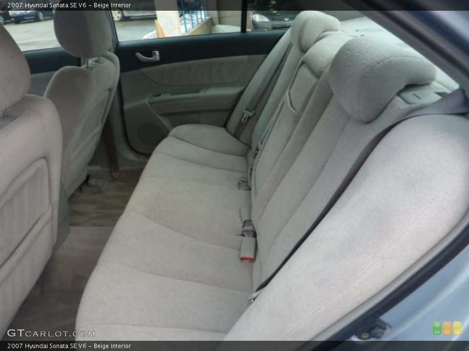 Beige Interior Photo for the 2007 Hyundai Sonata SE V6 #41526825