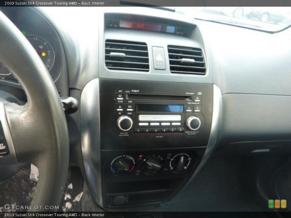 Black Interior Controls for the 2009 Suzuki SX4 Crossover Touring AWD #41528085