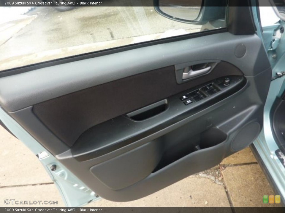 Black Interior Door Panel for the 2009 Suzuki SX4 Crossover Touring AWD #41528161