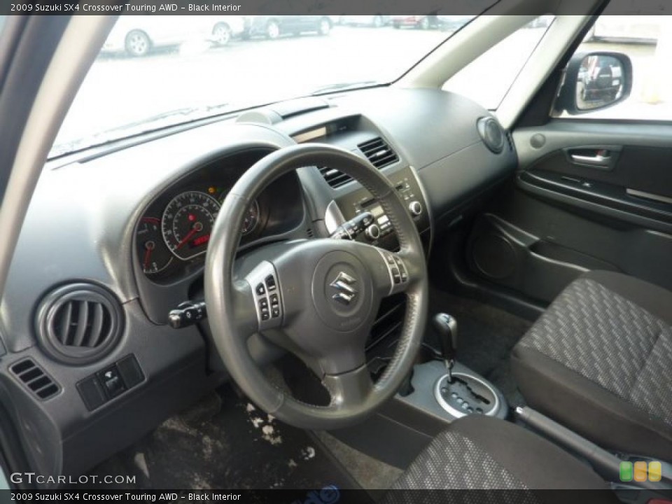 Black Interior Dashboard for the 2009 Suzuki SX4 Crossover Touring AWD #41528173