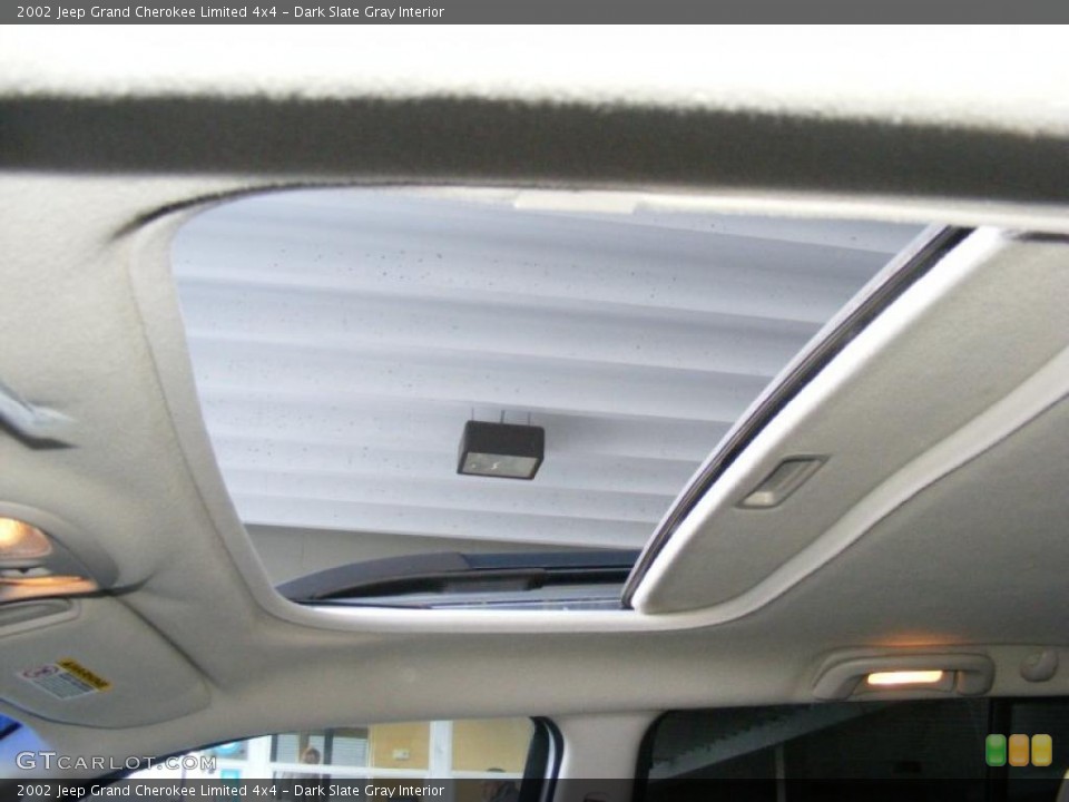 Dark Slate Gray Interior Sunroof for the 2002 Jeep Grand Cherokee Limited 4x4 #41528461