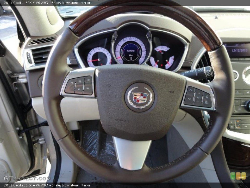 Shale/Brownstone Interior Steering Wheel for the 2011 Cadillac SRX 4 V6 AWD #41529229