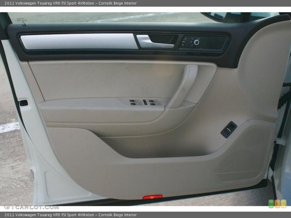 Cornsilk Beige Interior Door Panel for the 2011 Volkswagen Touareg VR6 FSI Sport 4XMotion #41531725
