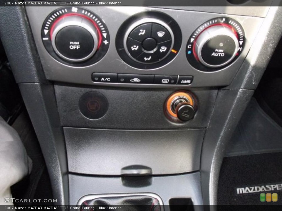 Black Interior Controls for the 2007 Mazda MAZDA3 MAZDASPEED3 Grand Touring #41531901