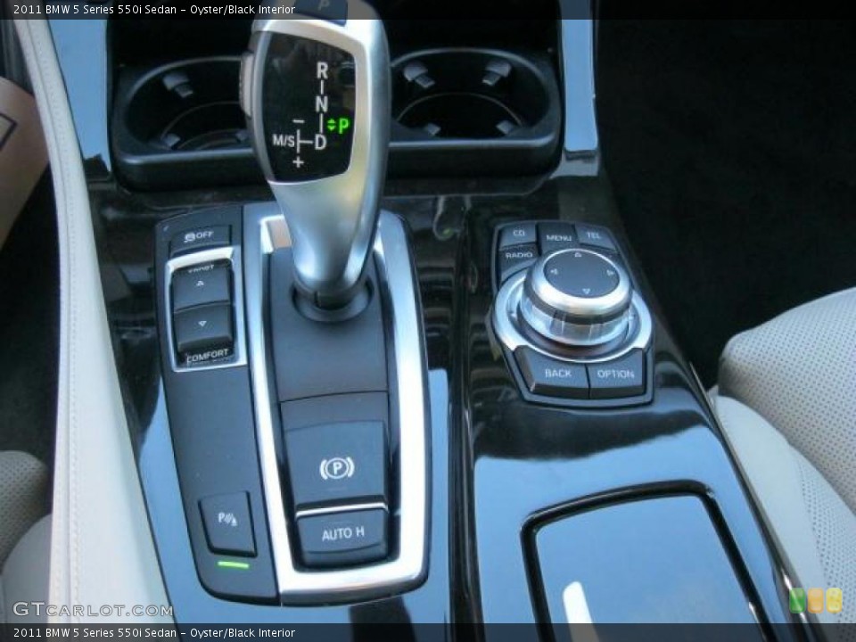 Oyster/Black Interior Transmission for the 2011 BMW 5 Series 550i Sedan #41532161