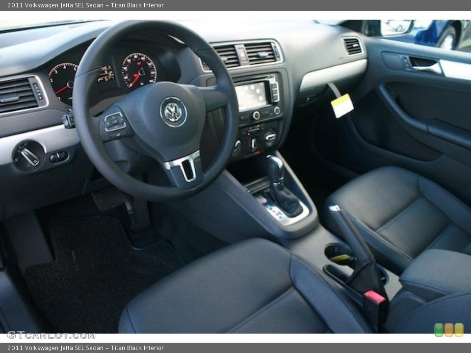 Titan Black Interior Prime Interior for the 2011 Volkswagen Jetta SEL Sedan #41532261