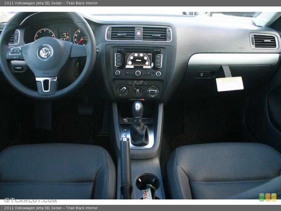 Titan Black Interior Dashboard for the 2011 Volkswagen Jetta SEL Sedan #41532309