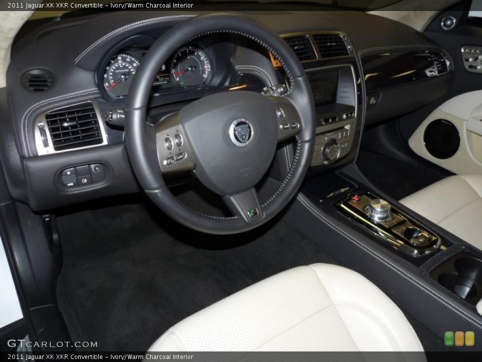 Ivory/Warm Charcoal 2011 Jaguar XK Interiors