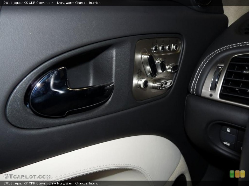 Ivory/Warm Charcoal Interior Controls for the 2011 Jaguar XK XKR Convertible #41535876
