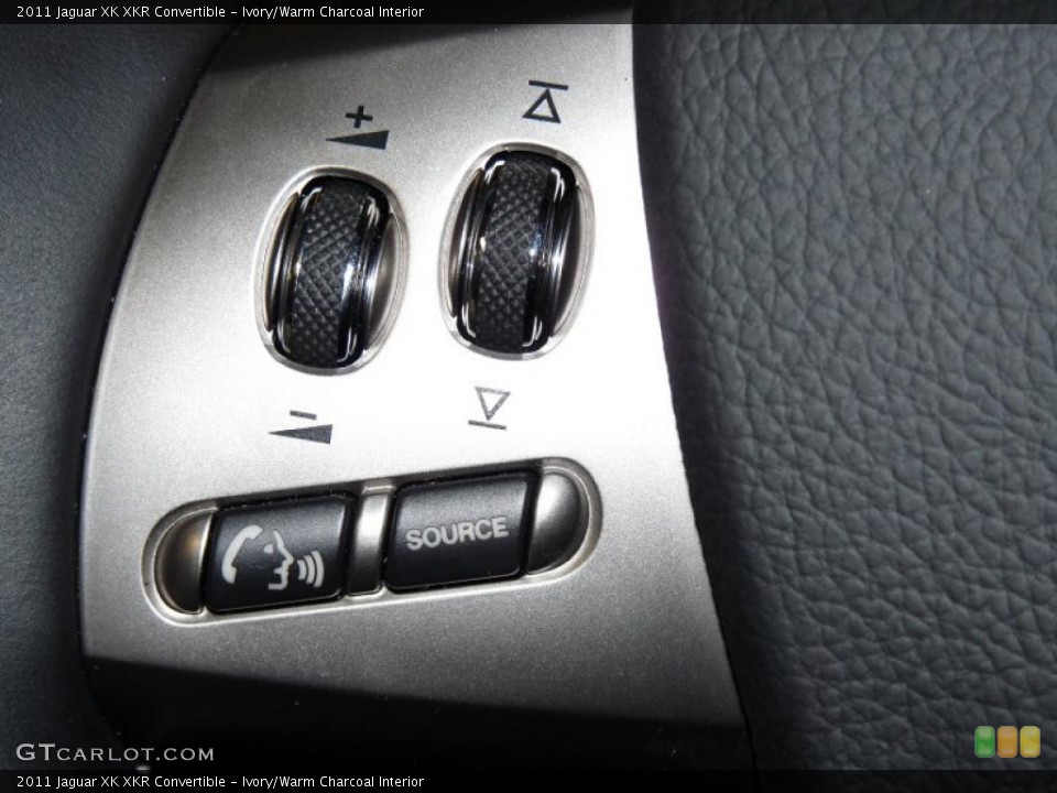 Ivory/Warm Charcoal Interior Controls for the 2011 Jaguar XK XKR Convertible #41536044