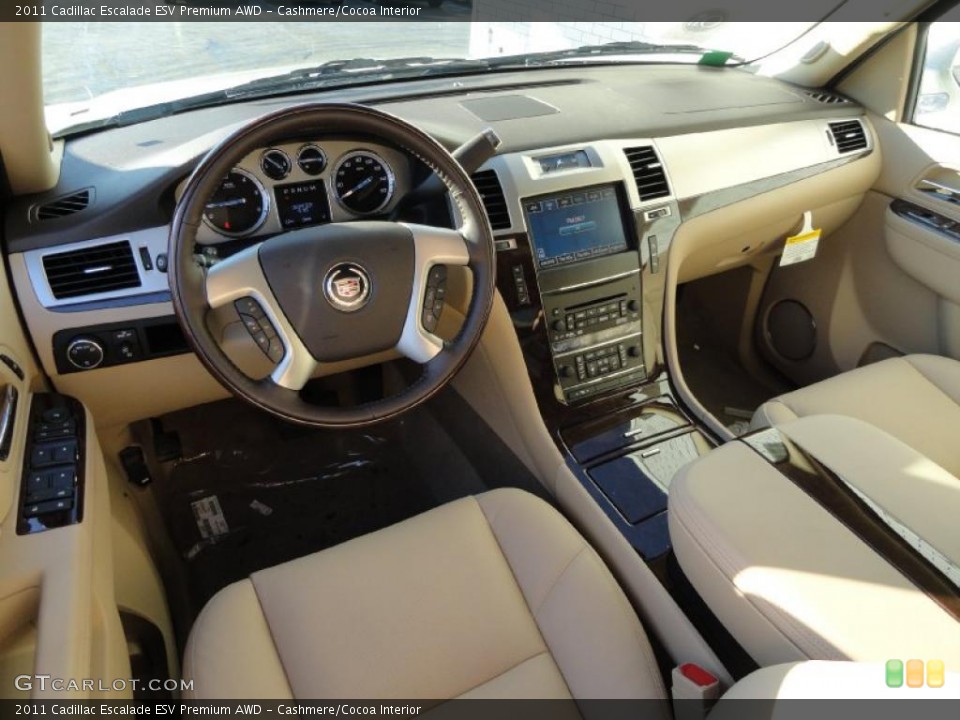 Cashmere/Cocoa Interior Prime Interior for the 2011 Cadillac Escalade ESV Premium AWD #41536260