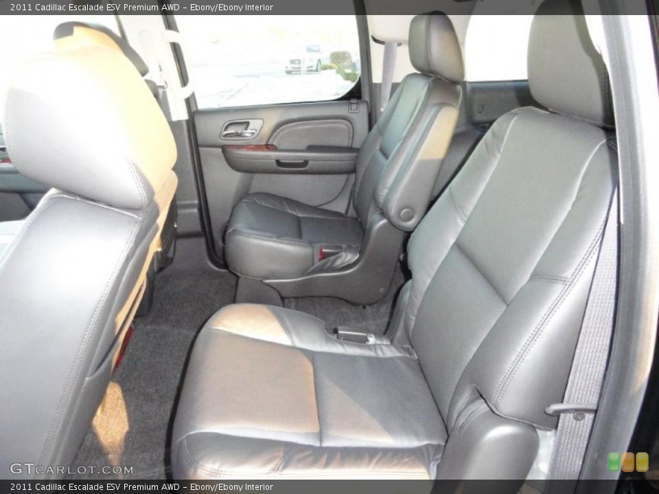 Ebony/Ebony Interior Photo for the 2011 Cadillac Escalade ESV Premium AWD #41536568