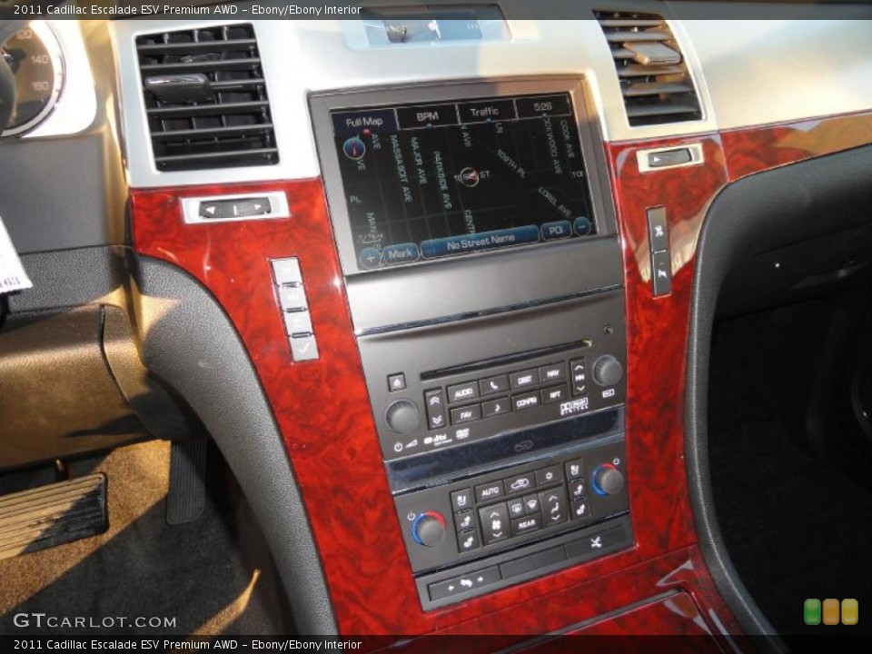 Ebony/Ebony Interior Controls for the 2011 Cadillac Escalade ESV Premium AWD #41536716