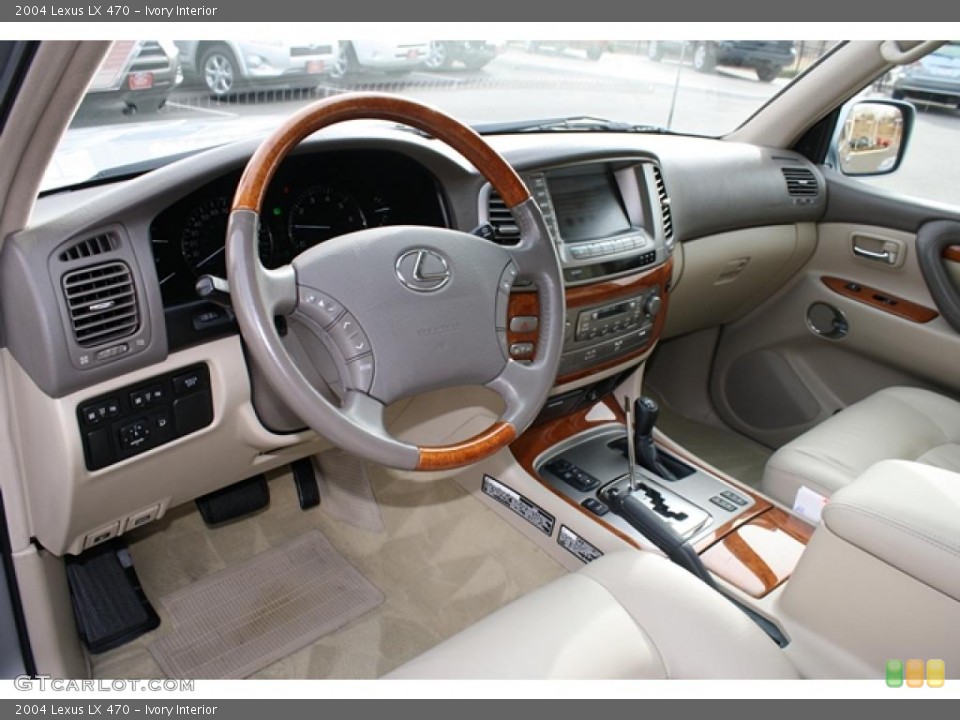 Ivory 2004 Lexus LX Interiors