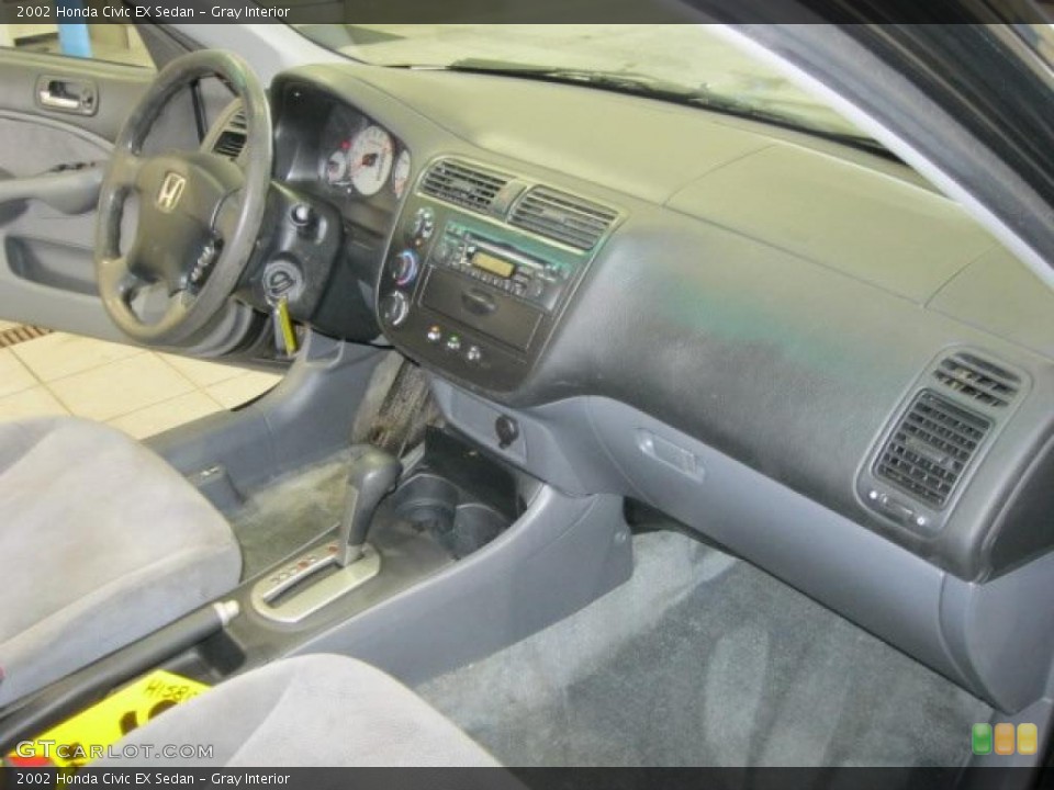 Gray Interior Dashboard for the 2002 Honda Civic EX Sedan #41539080