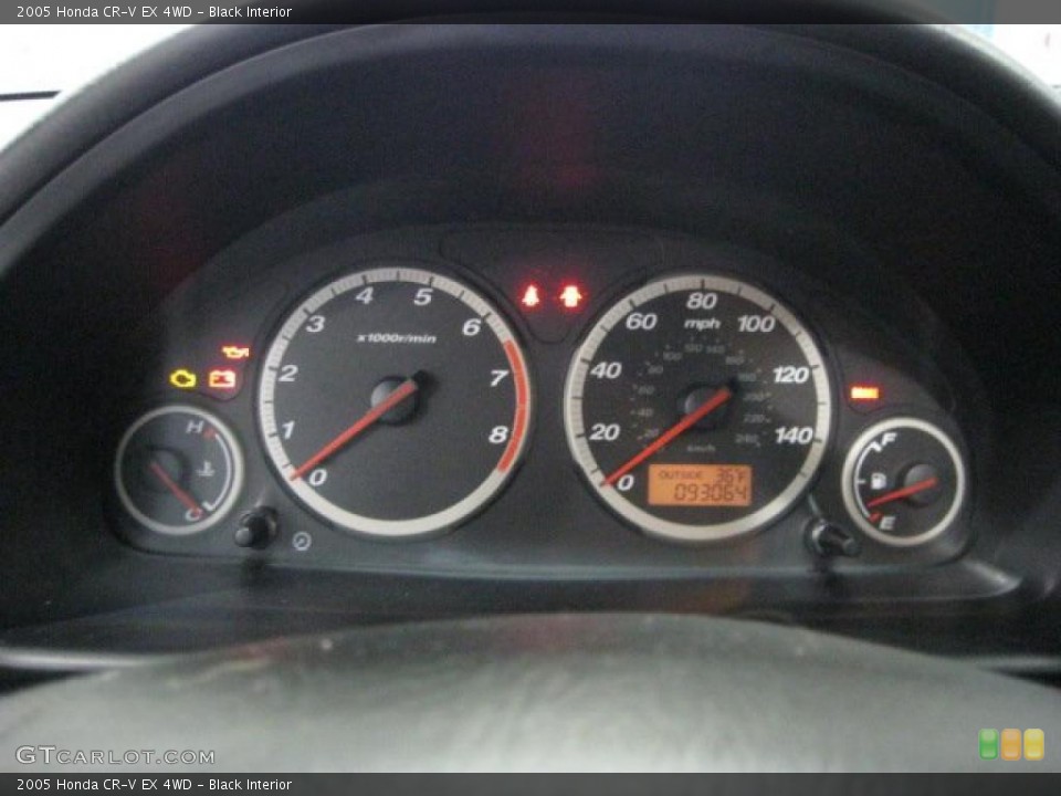 Black Interior Gauges for the 2005 Honda CR-V EX 4WD #41539344