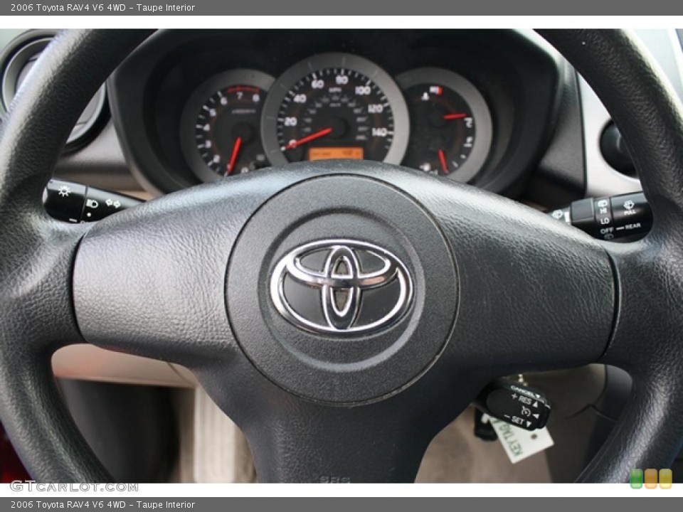 Taupe Interior Steering Wheel for the 2006 Toyota RAV4 V6 4WD #41540068
